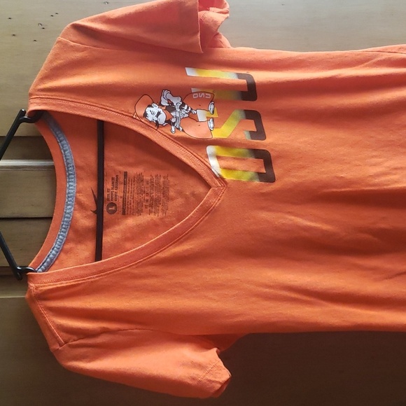 Nike Slim Fit Coup Tee V-Neck Short Sleeve OSU Cowboys Graphic Heather Orange L - Picture 2 of 7